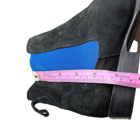 Free People X Jeffrey Campbell Boot Speir Size 6.5 37 New MSRP 198 Black Blue - Picture 9 of 16